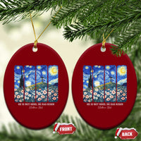 He is Risen Ceramic Ornament Christian Easter Starry Night Van Gogh