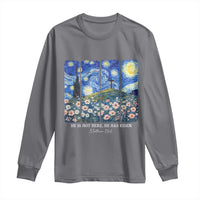He is Risen Long Sleeve Shirt Christian Easter Starry Night Van Gogh