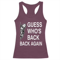 Guess Who's Back Back Again Racerback Tank Top Funny Easter Jesus Meme