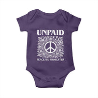 Unpaid Peaceful Protester Baby Onesie Political Demonstration