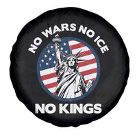 No Kings No ICE No Wars Spare Tire Cover Statue of Liberty US Flag Anti War Freedom Activist