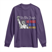 No Kings No ICE No Wars Long Sleeve Shirt Statue of Liberty We The People Freedom