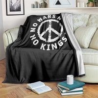 No Kings No ICE No Wars Throw Blanket Peace Sign Anti War Freedom Activist