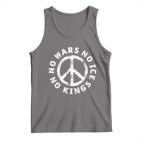 No Kings No ICE No Wars Tank Top Peace Sign Anti War Freedom Activist