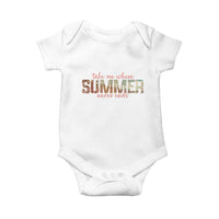 Take Me Where Summer Never Ends Baby Onesie Summer Beach Vacation
