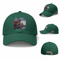 Hockey Mom Raccoon Iced Coffee Baseball Cap I Live Here Now