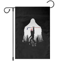 Bigfoot USA Ice Hockey 4th of July Garden Flag Funny Sasquatch Patriotic American Flag