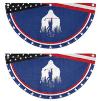 Bigfoot USA Ice Hockey 4th of July Patriotic Fan Flag Sasquatch American Flag 4th of July