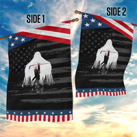 Bigfoot USA Ice Hockey 4th of July Patriotic Garden Flag Sasquatch American Flag 4th of July