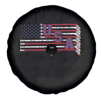Ice Hockey Sticks American Flag Spare Tire Cover Patriotic Hockey Fan