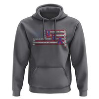 Ice Hockey Sticks American Flag Hoodie Patriotic Hockey Fan