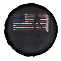 Patriotic Ice Hockey Sticks American Flag Spare Tire Cover