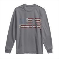 Patriotic Ice Hockey Sticks American Flag Long Sleeve Shirt