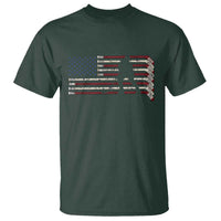 Patriotic Ice Hockey Sticks American Flag T Shirt