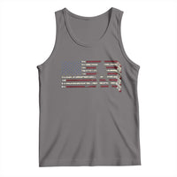 Patriotic Ice Hockey Sticks American Flag Tank Top