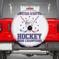Hockey Champions 2026 Spare Tire Cover Patriotic Ice Hockey Fan