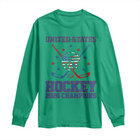 Hockey Champions 2026 Long Sleeve Shirt Patriotic Ice Hockey Fan