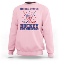 Hockey Champions 2026 Sweatshirt Patriotic Ice Hockey Fan