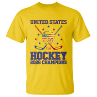 Hockey Champions 2026 T Shirt Patriotic Ice Hockey Fan