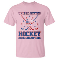 Hockey Champions 2026 T Shirt Patriotic Ice Hockey Fan