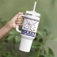 Hockey Champions 2026 Tumbler With Handle Patriotic Ice Hockey Fan