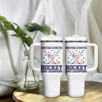 Hockey Champions 2026 Tumbler With Handle Patriotic Ice Hockey Fan