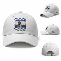 Hockey Mom Raccoon Iced Coffee Baseball Cap I Live Here Now
