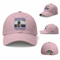 Hockey Mom Raccoon Iced Coffee Baseball Cap I Live Here Now