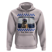 Hockey Mom Raccoon Iced Coffee Hoodie I Live Here Now