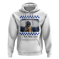 Hockey Mom Raccoon Iced Coffee Hoodie I Live Here Now