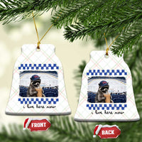 Hockey Mom Raccoon Iced Coffee Ceramic Ornament I Live Here Now