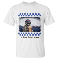 Hockey Mom Raccoon Iced Coffee T Shirt I Live Here Now