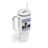 Hockey Mom Raccoon Iced Coffee Tumbler With Handle I Live Here Now
