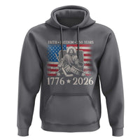250 Years Faith and Freedom Christian Hoodie Jesus Hockey Player 4th of July American Flag