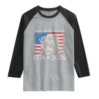 250 Years Faith and Freedom Christian Raglan Shirt Jesus Hockey Player 4th of July American Flag