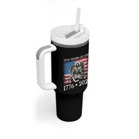 250 Years Faith and Freedom Christian Tumbler With Handle Jesus Hockey Player 4th of July American Flag