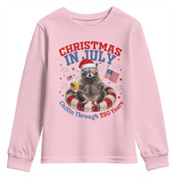 Raccoon 250th Anniversary Youth Sweatshirt Christmas in July