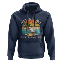 Snowman in july Hoodie Hawaian Beach Vacation Christmas in July