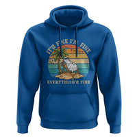 Snowman in july Hoodie Hawaian Beach Vacation Christmas in July