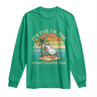 Snowman in july Long Sleeve Shirt Hawaian Beach Vacation Christmas in July