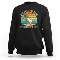 Snowman in july Sweatshirt Hawaian Beach Vacation Christmas in July