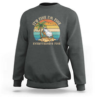 Snowman in july Sweatshirt Hawaian Beach Vacation Christmas in July