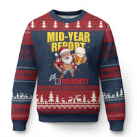 Mid-Year Report Still Naughty Ugly Christmas Sweater Funny Santa Christmas In July