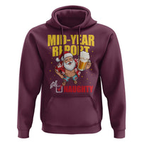 Mid-Year Report Still Naughty Hoodie Funny Santa Christmas In July