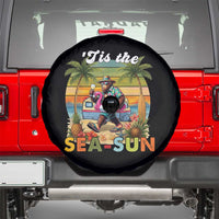 Hawaiian Bigfoot Christmas In July Spare Tire Cover Tis The Sea-Sun