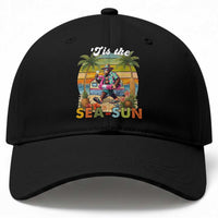 Hawaiian Bigfoot Christmas In July Baseball Cap Tis The Sea-Sun