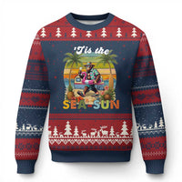 Hawaiian Bigfoot Christmas In July Ugly Christmas Sweater Tis The Sea-Sun