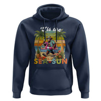 Hawaiian Bigfoot Christmas In July Hoodie Tis The Sea-Sun