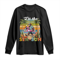 Hawaiian Bigfoot Christmas In July Long Sleeve Shirt Tis The Sea-Sun