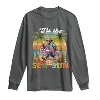 Hawaiian Bigfoot Christmas In July Long Sleeve Shirt Tis The Sea-Sun